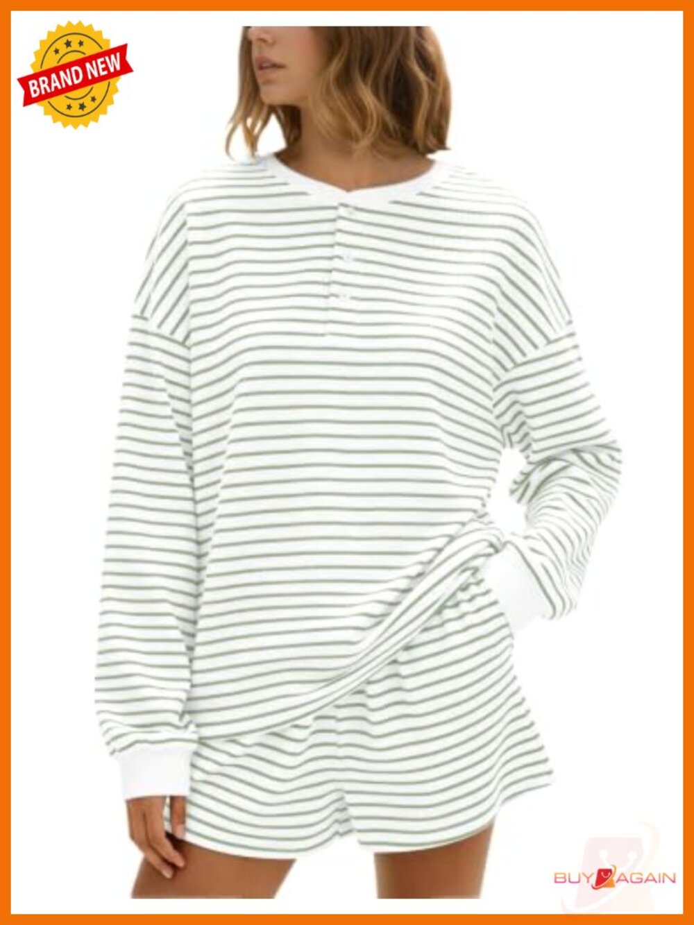Waffle Knit Loungewear Set Shorts